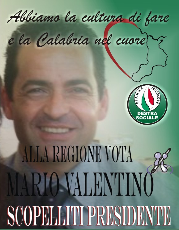 VALENTINO MARIO ELEZIONI REGIONALI 2010