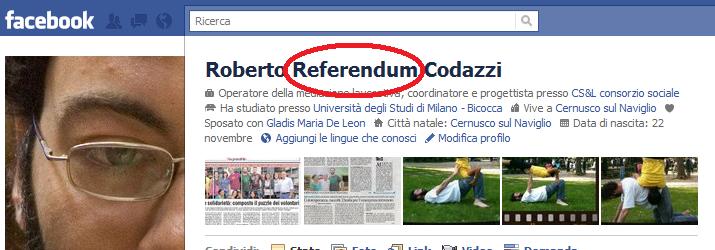profilo facebook referendum