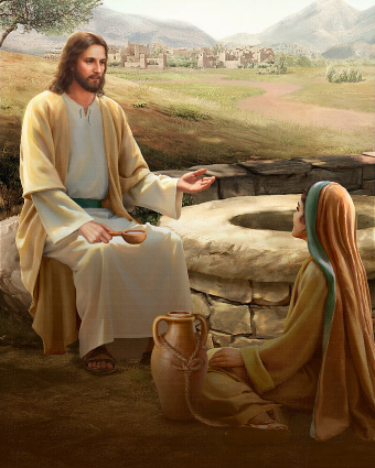 mujer samaritana e Signore Gesù