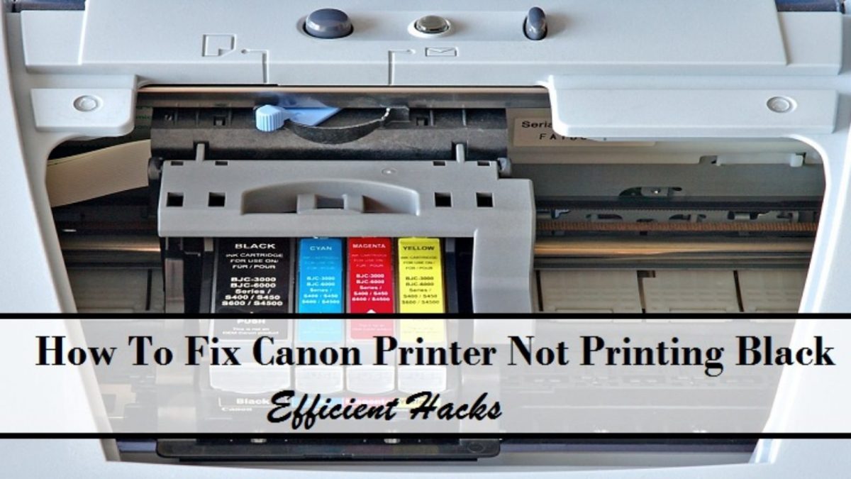 canon printer not printing black color