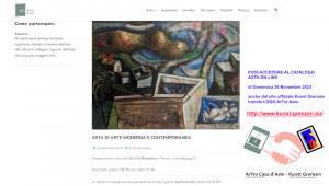 ArTre e Kunst Grenzen-mostra per asta-Trento Via Malpaga-novembre 2023