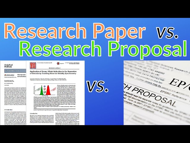 Learn Difference Between Research Proposals & Research Papers
