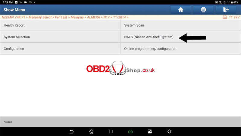 register-nissan-immo-key-via-launch-x431-after-replacing-bcm-(2)