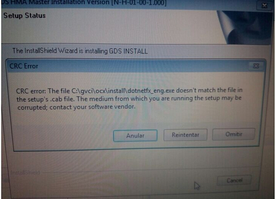 Hyundai e Kia GDS VCI “CRC Error”