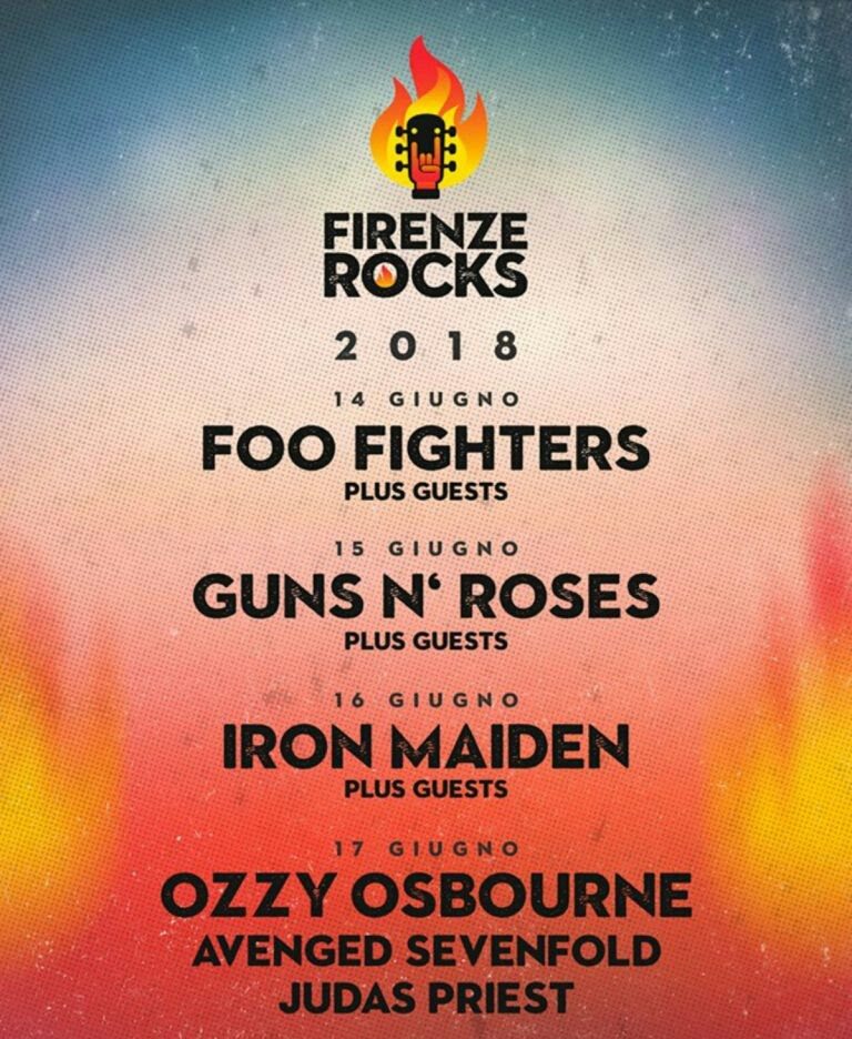 Biglietti Foo Fighters Guns ‘N Roses  Iron Maiden e Ozzy Osbourne.