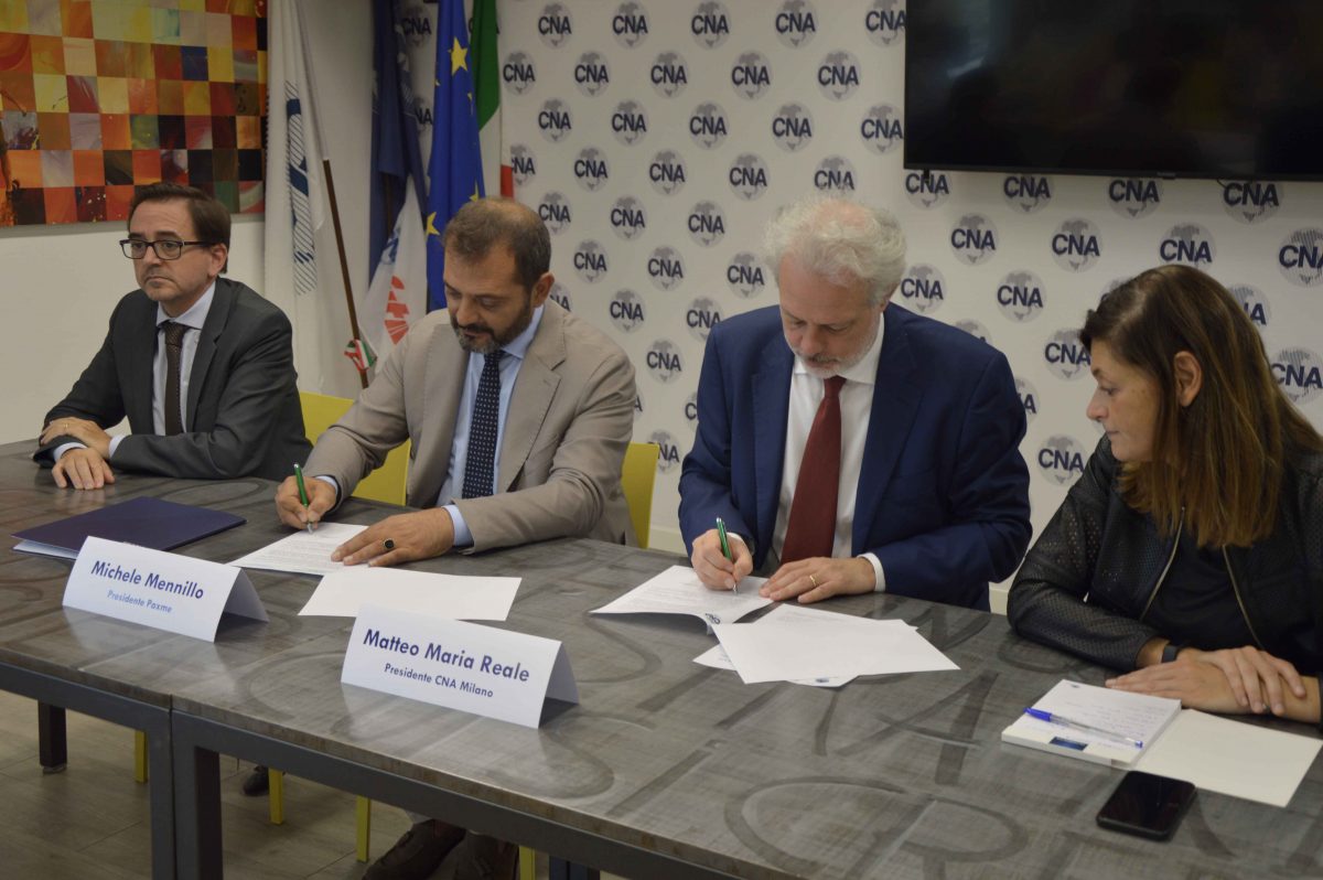 Firmato l'accordo tra CNA Milano e Paxme