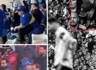Maradona "appare" sugli spalti e manda in delirio i tifosi sudamericani