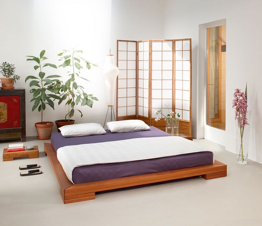 Japanese style bed - New trend in choosing bedroom furniture today
