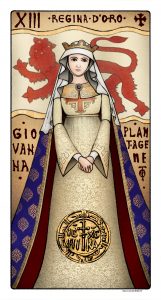 XIII Regina d’oro Giovanna Plantageneto, normanna
