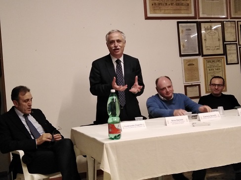 Da sinistra: Ferdinando Flagiello, Nino Daniele, Gaetano Bonelli, Giovanni Ardimento