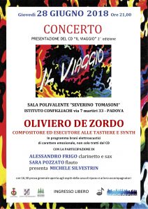 Locandina Concerto presentazione CD IL VIAGGIO - Oliviero De Zordo