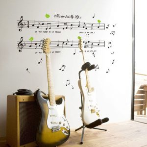Music Sticker Music Is My Life Musical Notes Vinyl Wall Art Decals Living Room Bedroom Classroom Decor-02