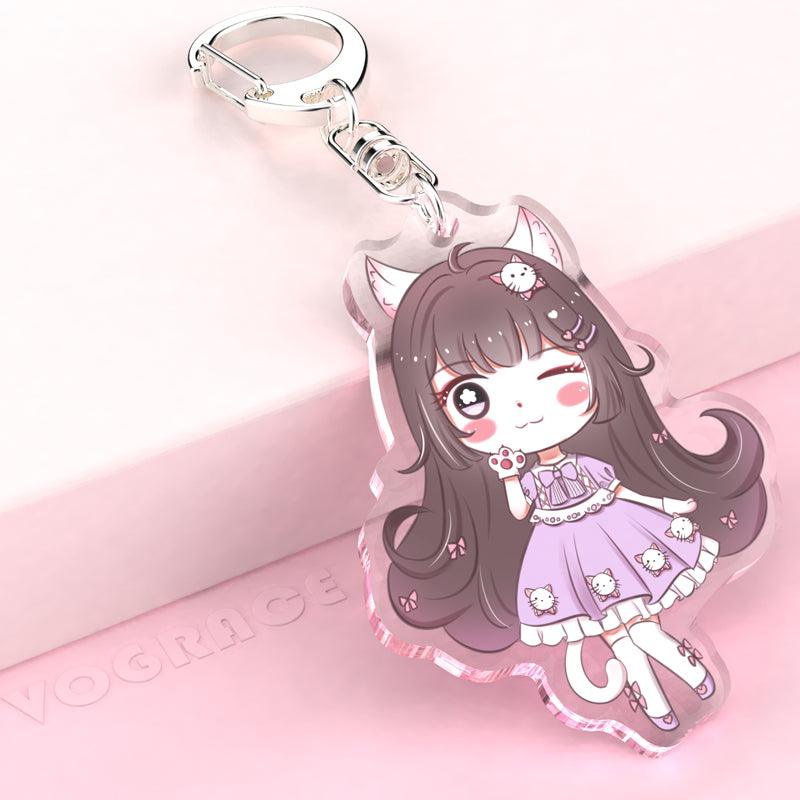 Clear acrylic keychains from Vograce – the perfect way to add personality to your keys!