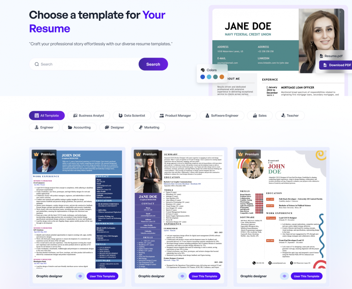 A Roadmap to Choosing the Ideal Resume Template on VioResume’s Extensive Platform