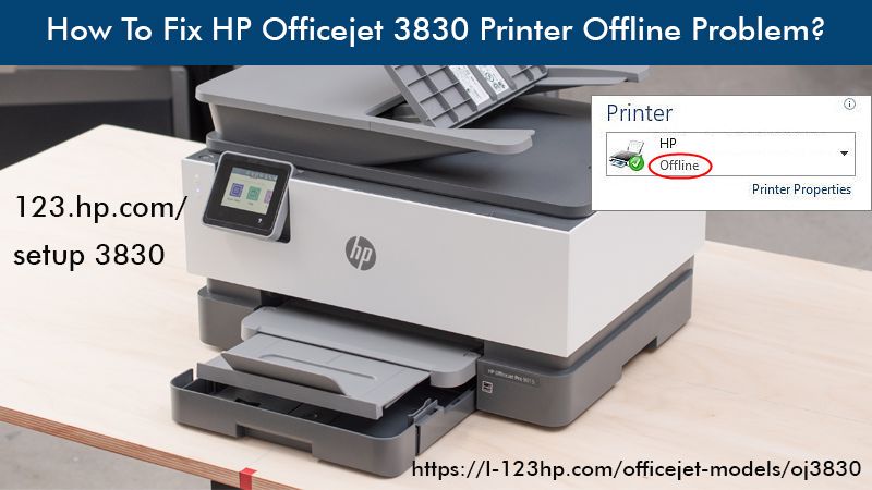 How To Fix Hp Officejet 3830 Printer Offline Problem Hpprinter 6223