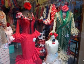 Flamenco, vestiti in vetrina