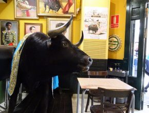 in un ristorante di Malaga