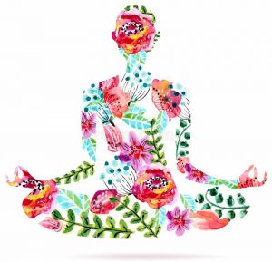 posa-di-yoga-illustrazione-floreale-luminosa-dell-acquerello-46683010