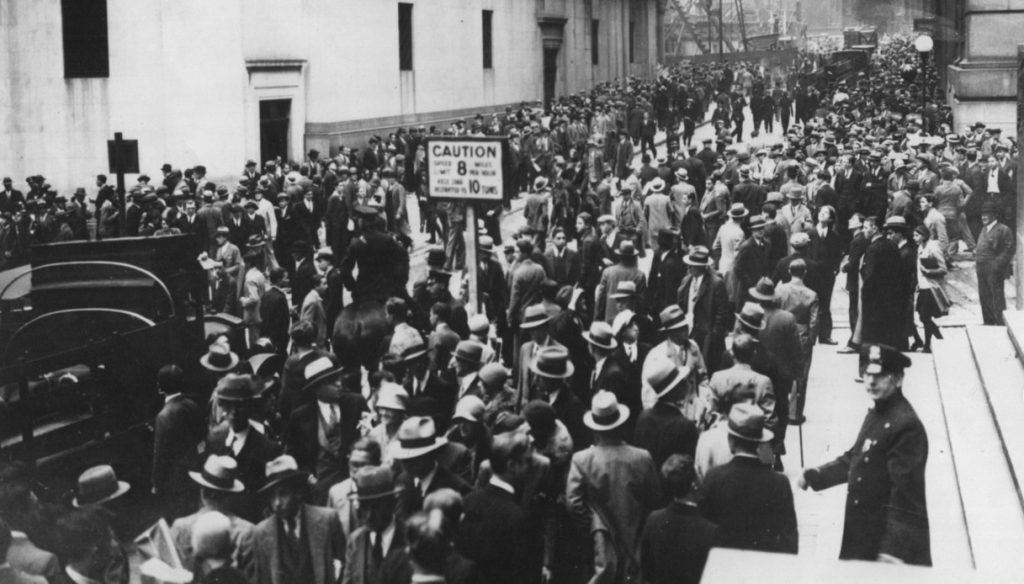 Crollo della borsa a Wall Street nell'ottobre 1929