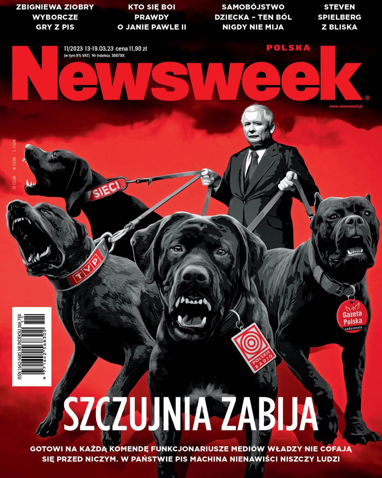 Newsweek cover page attacking conservative media (Source: Newsweek.pl)
