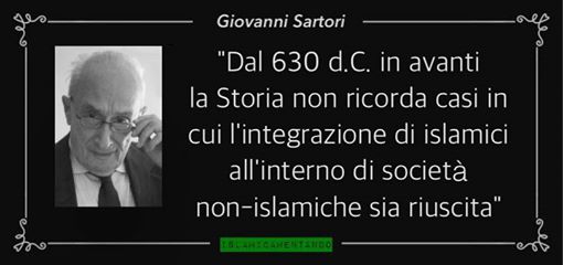 Citazione del politologo e sociologo Giovanni Sartori