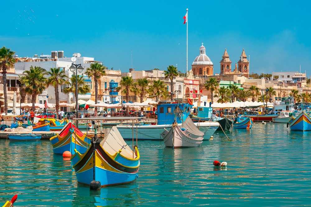 Traditional,Eyed,Colorful,Boats,Luzzu,In,The,Harbor,Of,Mediterranean