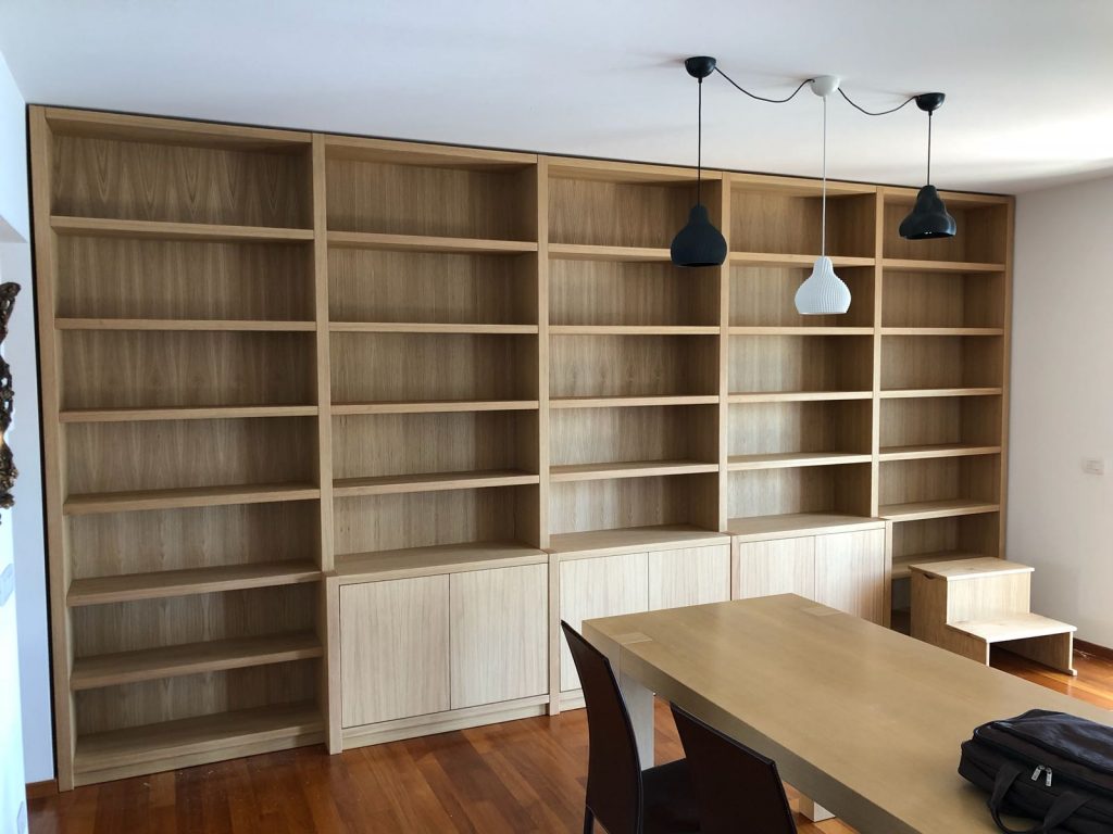 librerie in legno su misura roma