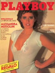 Alessandra Mussolini - Playboy - n° 08 (Agosto 1983)