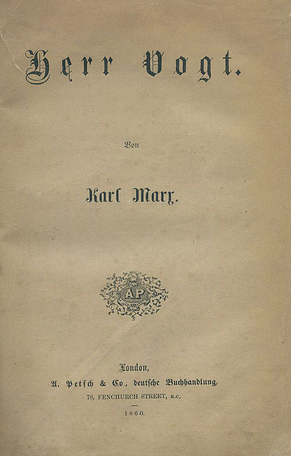 Herr Vogt di Karl Marx