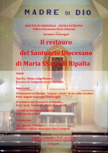 Il Restauro Della Patrona di Cerignola(Fg)Il 1 Settembre Al Duomo
