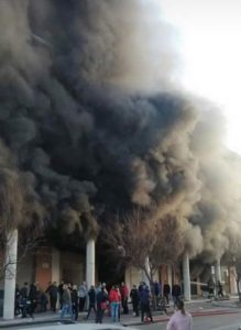 Incendio Palazzo Lelli a Cerignola(Fg)