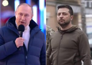 Putin in parka da 12mila euro, Zelensky in mimetica