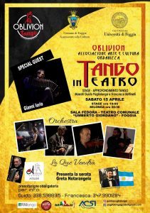 Grande Successo a Foggia Per ''Tango In Teatro''Organizzato Dall'Ass.Oblivion Tango-Mimmo Siena-