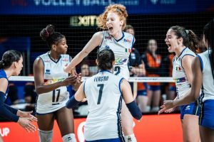 Nations League Volley Donne Italia-Rep.Dominicana 3-2