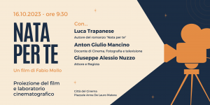 Il 16 Ottobre Alla Unifg''Nata x Te''Di Luca Trapanese