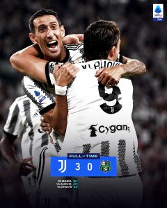 Calcio Serie A Juve-Sassuolo 3-0