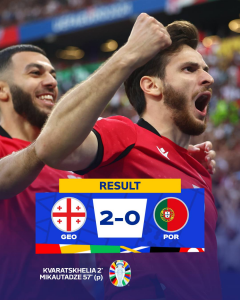 Georgia-Portogallo 2-0 Storica Qualificazione Agli 8vi