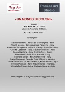 locandina_UN MONDO DI COLORI_Mega Art e Pocket Art Studio_2021_BLOG Lucia Martorelli-Studio di Arte Gentile Polo