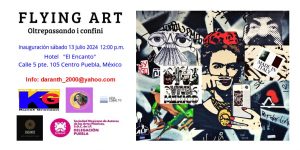 FB-Flying Art-oltrepassando i confini-mail art-a cura di Guadalupe Zepeda e Kunst Grenzen-2024