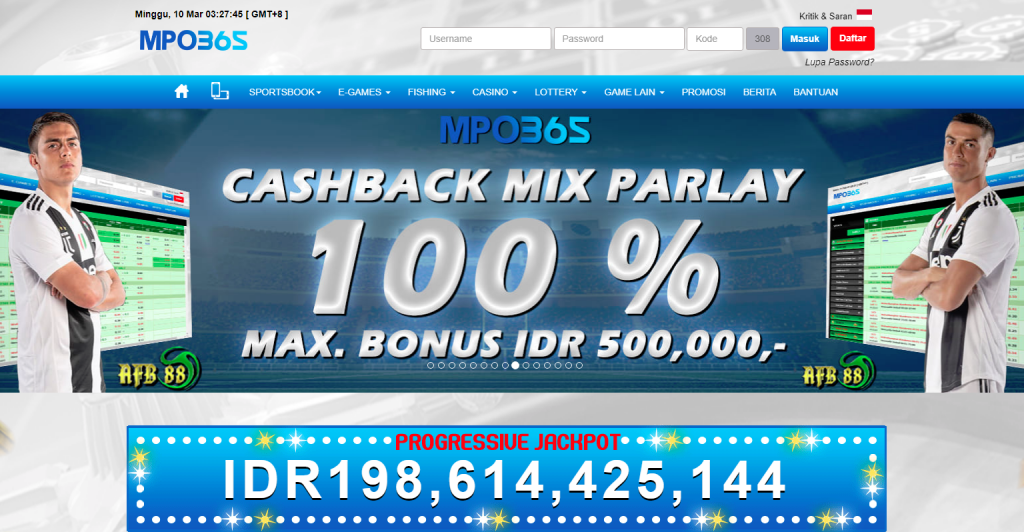 Promosi Cashback Taruhan Judi Bola Mix Parlay Mpo365