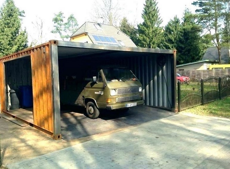Using Containers as Car Ports and Storage
