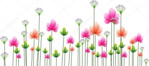 stor-fargstark-blomma-gransen-med-massor-av-tecknade-blommor-vektor-for-dig