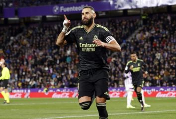 Liga: doppietta Benzema, 2-0 del Real Madrid al Valladolid