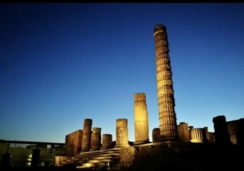 A Pompei passeggiata notturna, tra reperti ed installazioni