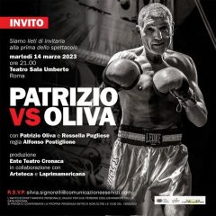 Patrizio Oliva in scena martedì alla Sala Umberto