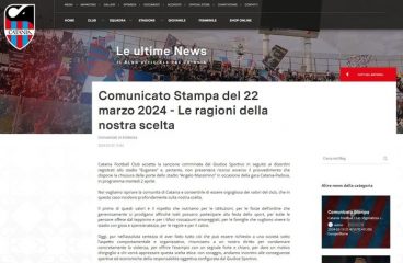 Calcio: Catania,'accettiamo squalifica,condanniamo violenza'