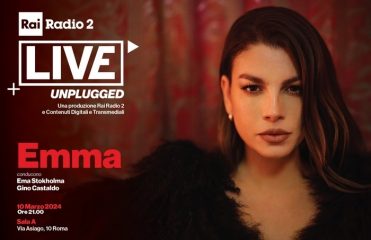 Rai, Emma inaugura la stagione di Radio2 Live Unplugged