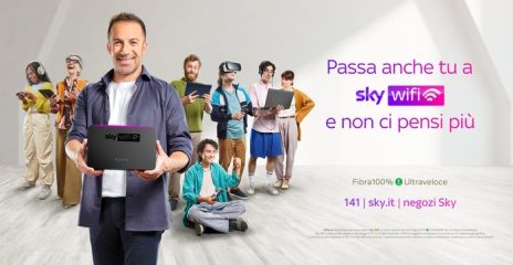 Alessandro Del Piero è il nuovo testimonial di Sky Wifi