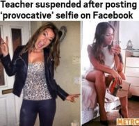 Il selfie su Fb è "troppo pro .vocante", giovane prof sospesa dalla scuola