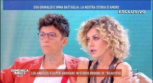 Eva Grimaldi e Imma Battaglia in lacrime da Barbara D Urso Quella telefonata_21184948